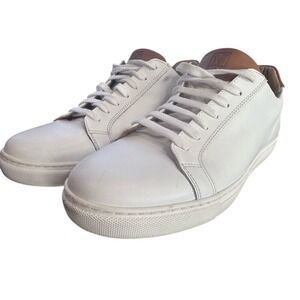 Men's 9 Bruno Magli‎ $298 Retail White Daniel Leather Italian Laceup Sneaker